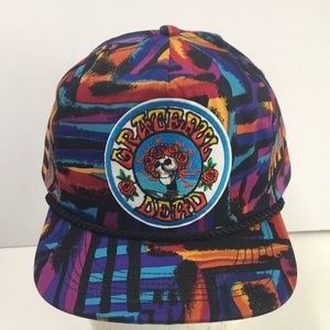 Vtg 90s Grateful Dead San Sun Hippie SnapBack Hat